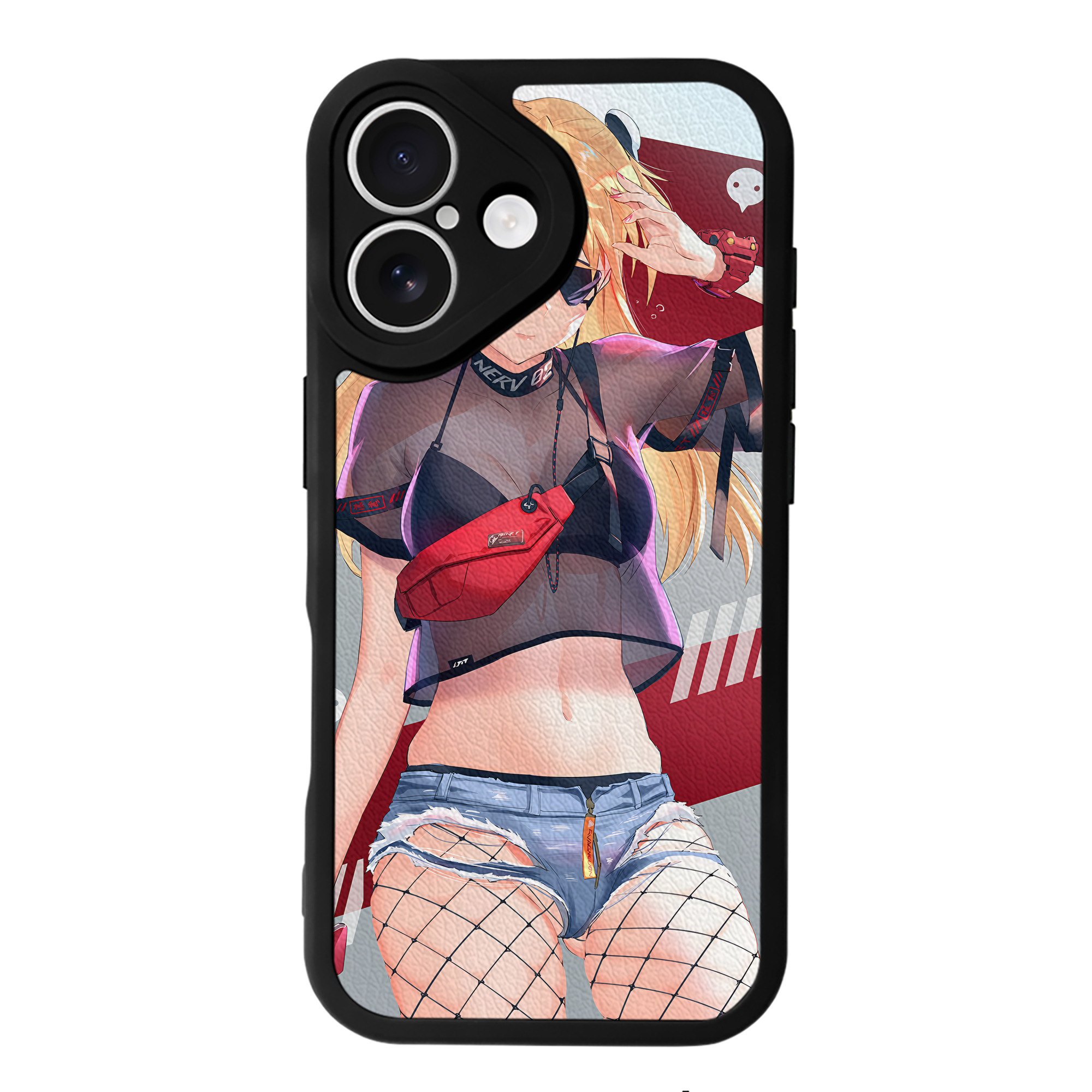（画像用） EVA 新世紀エヴァンゲリオン 【iPhone 16シリーズ対応】シリコンスマホケース（レザー調） 材質：シリコン